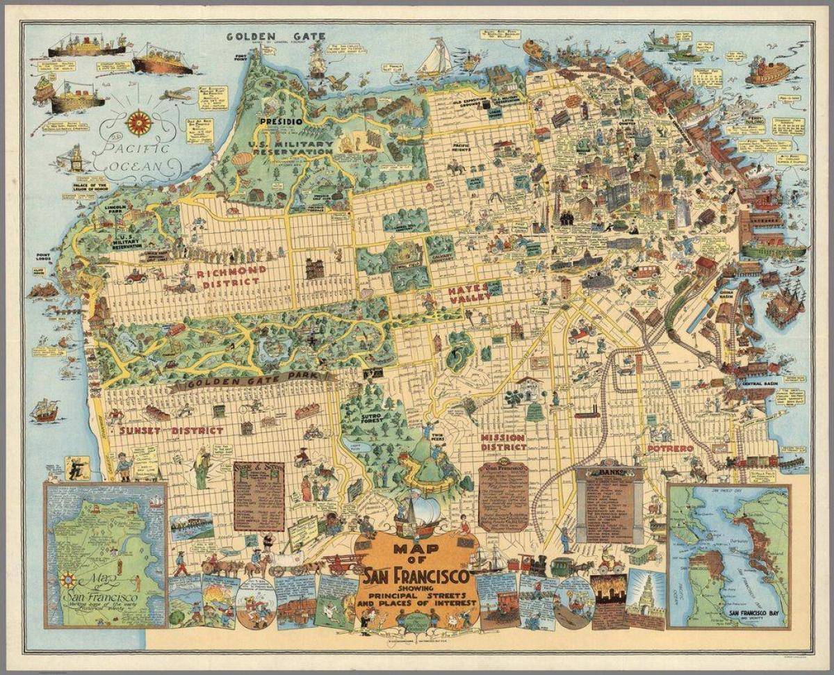 San Francisco antique map